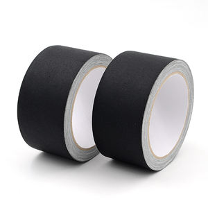 <span class=keywords><strong>Noir</strong></span> oem logo personnalisé impression vinyle enduit coton tissu non réfléchissant pro gaffer ruban gaff caméra scène ruban rouleaux 2 pouces - Product Image 2