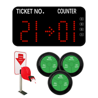 Système de file d'attente client Système de billetterie Système de gestion de file d'attente simple sans fil + 3 boutons d'appel et distributeur de tickets papier