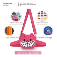 Sac banane et mini sac à bandoulière mignons pour femmes, style dessin animé, avec fermeture éclair, pour petites filles, personnalisation disponible