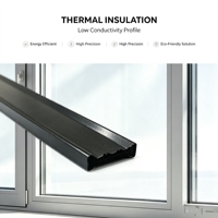 Tira de Aislamiento Térmico de Poliamida PA66 GF25 para Ventanas de Aluminio, Sistema de Perfiles de Rotura de Puente Térmico, Marco de Puerta, Ahorro de Energía
