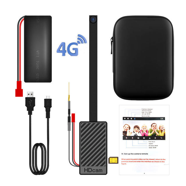 Hot Selling 1080P HD Mini Smart Home Security Camera 4G LTE SIM Card Battery Wifi CCTV Video Camera