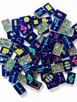 Konfeti Ubin Mahjong Berukir, Ubin Mahjong Ukuran Perjalanan dan Standar, 160 Ubin Mahjong