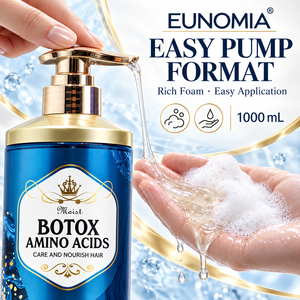 Shampooing capillaire EUNOMIA 1L, 4 variantes, kératine, collagène, acides aminés, hydratant, nourrissant, lissant pour des cheveux doux et soyeux - Product Image 4