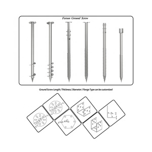Suitable FarSun 60mm / 76mm / 89mm Ground <b>Screw</b> Pile Construction Foundation - Product Image 2