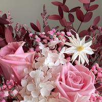 Bouquet de fleurs séchées d'eucalyptus rose, arrangement floral artificiel, décoration de table pour la maison et les mariages