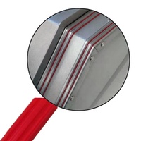 Voie de guidage conforme ISO 9001 CE avec essuie-glaces à couvercle télescopique rouge blanc PU lèvres métal pour CNC/NC machines industrie état nouveau