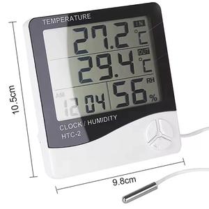 HTC-<strong>2</strong> Digital <strong>Display</strong> <strong>Temperature</strong> and <strong>Humidity</strong> Meter, HTC-1 Thermometer with Large Screen - Product Image 2