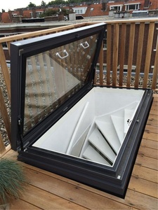 Ventana de techo negra, Panel de techo de <span class=keywords><strong>claraboya</strong></span> transparente de vidrio laminado con apertura eléctrica, precio - Product Image 6