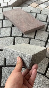 Bán buôn ánh sáng màu Xám Granite fan hâm mộ hình khối lát bền ngoài trời sàn tùy chỉnh thiết kế đồ họa củng cố dịch vụ - Product Image 2