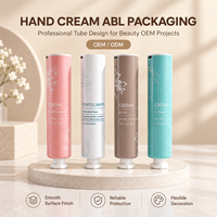 Tube de crème pour les mains en aluminium-plastique, type assemblé, avec vis, logo personnalisé, impression UV, remplacement pratique, corps séparé