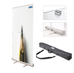 Banner arrotolabile pubblicitario a mano retrattile paromotion portatile in poliestere, banner arrotolabile 80*200, banner arrotolabile di qualità - Product Image 4