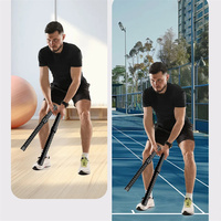 Barre d'entraînement de force Barre ergonomique de poignée de forme physique Biceps Triceps Strengthener Spring Arm Strength Muscle Trainer