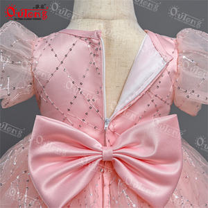 Yoliyolei-<span class=keywords><strong>vestidos</strong></span> de encaje con cuello redondo para niña, <span class=keywords><strong>vestidos</strong></span> bordados con cuentas, falda de diseño para niña, vestido de princesa <span class=keywords><strong>2023</strong></span> - Product Image 5