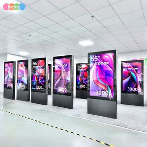 ป้ายดิจิทัลตั้งพื้นกลางแจ้ง Refee ขนาด 43 49 55 65 นิ้ว จอสัมผัสโฆษณาแบบตั้งพื้นกลางแจ้ง LCD Totem - Product Image 1