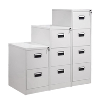 Armoire de classement en acier de haute qualité à 2, 3 ou 4 tiroirs, design moderne, pour bureau, vente en gros