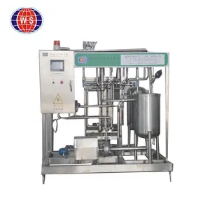 Desain baru minuman jus piring Uht Pasteurizer mesin untuk minuman susu