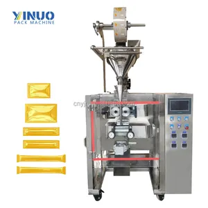 Three Sides Bag Sealer Automatic Vertical Form Fill And Seal Packing Machine For Powder Paste Sauce