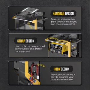 Autol T23移动维修工作车辆-汽车诊断和维修工具-手推车-配有计算机支架 - Product Image 3