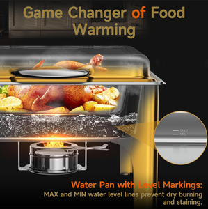 Hôtel commercial en acier inoxydable chauffage électrique poêle à <span class=keywords><strong>buffet</strong></span> petit déjeuner transfrontalier équipement de maintien Visual Flip - Product Image 6