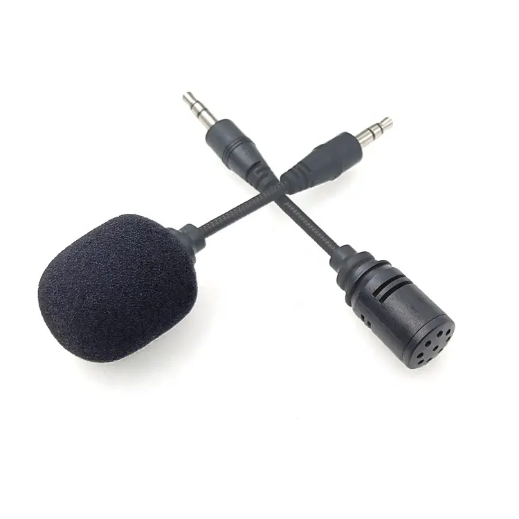 Portable Omni-directional Mini Microphone 3.5 mm for mobile phone, camera,computer