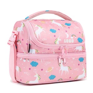 Bolsas Térmicas Porta Alimentos Personalizadas con Dibujos Animados para <span class=keywords><strong>Mujeres</strong></span>, Hombres, Estudiantes y Niños, Bolsas de Picnic con Correa para el Hombro - Product Image 2