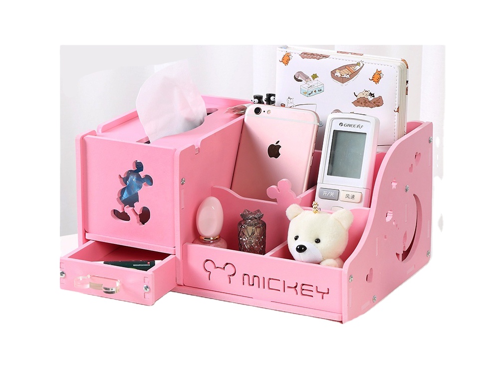 Косметический receivingboxmultifunctionaltowelboxdesktopremote контроллер с Микки-Маусом для получения коробки коробка канцелярских принадлежностей