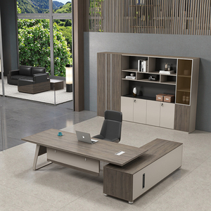 Modern basit melamin ahşap tarzı bilgisayar masası patron masa yöneticisi masası ofis mobilya işletmeleri hastaneler için okullar vb - Product Image 2