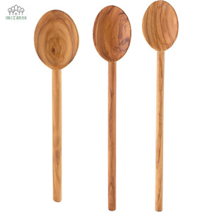 Cuillère de cuisine en bois d'olivier, qualité alimentaire, résistante aux hautes températures, cuillère de service pour usage quotidien - Product Image 2