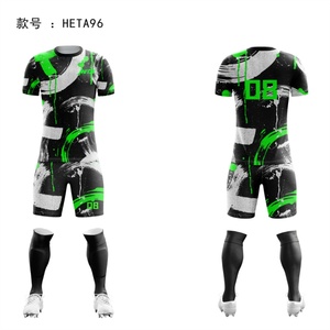 Uniformes de Fútbol Sublimados al por Mayor, 100% Poliéster, Económicos, Conjuntos Personalizados de Camisetas de Fútbol para Niños - Product Image 4