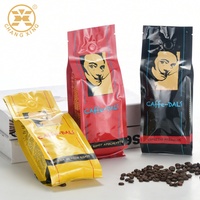 Sacs à café personnalisés avec logo imprimé, 500g, 1kg, 2kg, 5kg, avec valve, fond carré, pochettes d'emballage pour grains de café, sacs d'emballage pour café