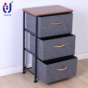 A specchio comodino di Lino Come crema 3 lato tavoli accanto al <span class=keywords><strong>letto</strong></span> di notte del basamento 1 cassettiera gamba - Product Image 4