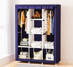 Armario Plegable de Tela con Fundas para Tarjetas de PP Duraderas de Alta Calidad <span class=keywords><strong>SER</strong></span>, Armario Plegable para Dormitorio, Muebles para Recámara - Product Image 5