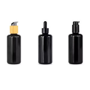 Flacons compte-gouttes de luxe 30 ml 5 ml 10 ml 15 ml 20 ml 50 ml 100 ml en verre <span class=keywords><strong>noir</strong></span> mat pour huiles essentielles avec compte-gouttes - Product Image 5