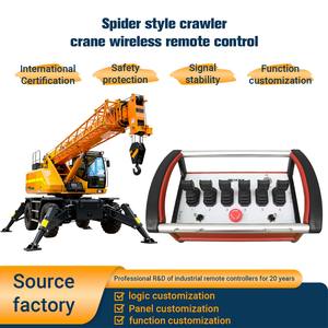 Stock IP65 Waterproof 6 Motor Hydraulic Joystick Control Proportional Pressure Valve Industrial Radio Remote Control Car Crane - Product Image 4