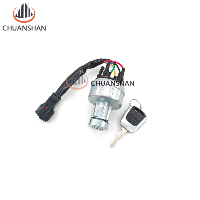 21Q4-00070 21Q4-00071 Start Key Assy Switch for Hyundai 9-Series Crawler Excavator R1200-9 R125LCR-9A R140LC9 R140LC9A R140LC9S