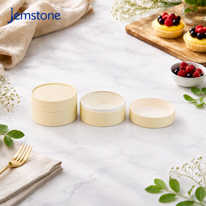 Vente d'usine : Boîte cylindrique de luxe en carton pour cheesecake, tube d'emballage alimentaire en papier kraft pour pâtisserie et desserts - Product Image 1