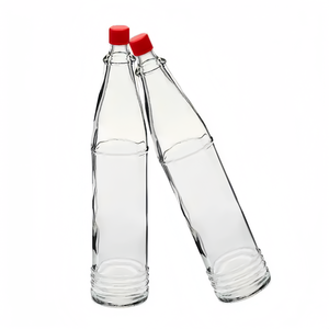 Classic 3oz Honey Mustard Fruit Jam <strong>Basil</strong> Paste Clear <strong>Container</strong> 90ml Glass Ketchup Bottle With Plastic Twist Off Lid - Product Image 1
