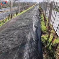 Toile de paillage agricole en polypropylène tissé non tissé pour jardin, tissu de couverture du sol, barrière anti-mauvaises herbes en plastique
