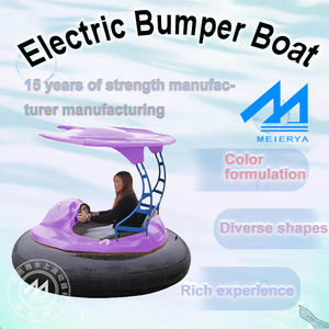 เรือถีบไฟเบอร์กลาสราคาโรงงานขายส่ง เรือกันชนไฟฟ้าแบบใช้เท้าถีบ ลดราคา อุปกรณ์เล่นน้ำ - Product Image 4