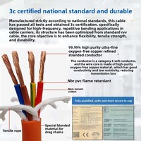Orange TRVV 300/500V Yüksek Esneklikli Enerji Zinciri Kablosu 4 Çekirdekli Çapraz Kesitli 03/05/075 mm Bükülmeye Dayanıklı Servo Motor Robot