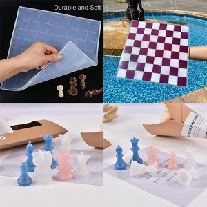 Molde de Silicona 3D para Ajedrez, Plataforma Artesanía de Ajedrez Casero, Resina Epoxi - Product Image 3