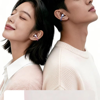 Meilleures ventes M197 Écouteurs sans fil à clipser Or rose, Casque audio à oreille ouverte avec affichage LED de la puissance, Emballage personnalisé
