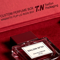 Coffret Cadeau Premium Rouge Personnalisé pour Eau de Toilette et Boîte Magnétique pour Parfum avec Boîte en Papier Parfumée et Emballage de Parfum