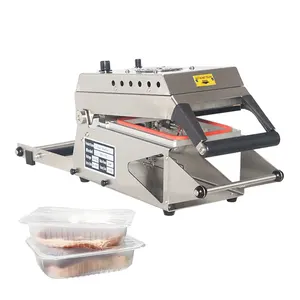 Sealing Machine HTS-175 Hualian Cutter Package Packing Box Heat Sealer Food Map Table Skin Pack Tray Sealing Machine