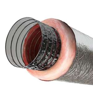 <span class=keywords><strong>Conduit</strong></span> d'air Flexible <span class=keywords><strong>isolé</strong></span> R4/ R6/ R8 HVAC/<span class=keywords><strong>conduit</strong></span> d'échappement 200mm en feuille d'aluminium - Product Image 1