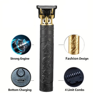 Máquina Cortapelos Recargable 2026 de Gran Venta, Afeitadora de Barba Profesional para Hombres, Recortadora Vintage T9 para Barbero - Product Image 5