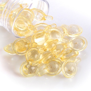 Sérum liquide en capsules dorées éclaircissant, anti-rides, raffermissant, stimulant le <span class=keywords><strong>collagène</strong></span>, à l'acide hyaluronique, vitamine B5 et algues marines, hydratant, OEM - Product Image 1