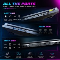 Notebook da Gaming Grigio 16 Pollici I7 8750H DDR4 Espandibile SSD 512GB Connessione Grafica Diretta Computer Portatile