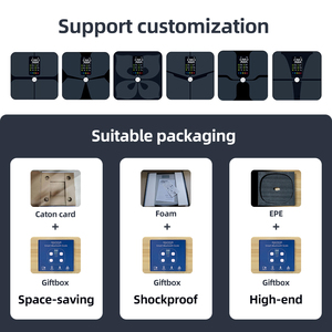 스마트 저울 Ito 유리 큰 화면 블랙 지능형 체지방 규모 앱 - Product Image 5