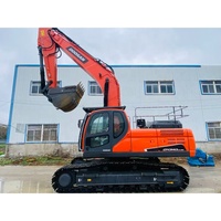 Excavatrice hydraulique d'occasion renforcée DOOSAN DX340, 34 tonnes, machine à chenilles d'origine coréenne pour l'exploitation minière, prête à l'expédition